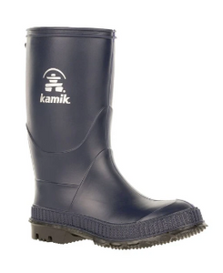 Kamik Stomp Boys Waterproof Rubber Boot (Navy)
